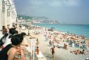 Strand von Nizza in Höhe des Hotel Negresco