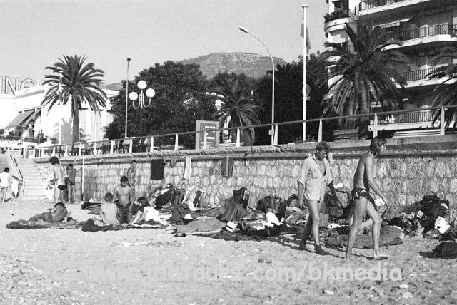 nach dem Schwimmen am Morgen