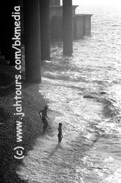 exklusiver Strand in Monte Carlo