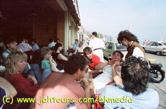 Unser Platz auf der Promenade